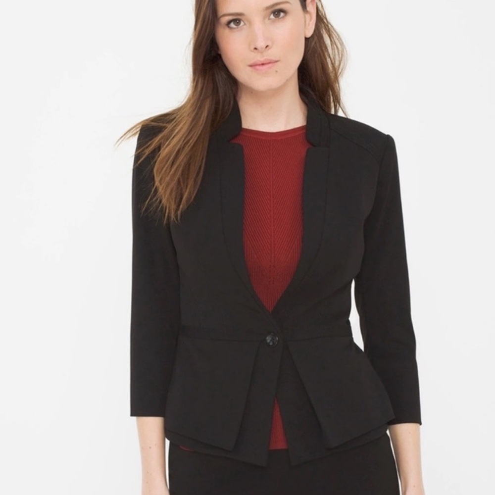 WHBM Seasonless Peplum Blazer